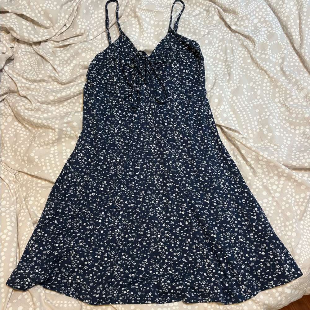 Hollister Navy Floral Mini Dress